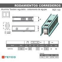 Rodamiento carcasa aluminio tandem