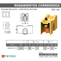 Rodamiento carcasa acero