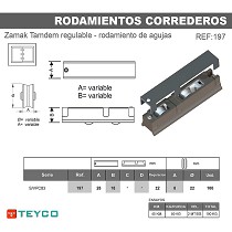 Rodamiento carcasa zamak tandem
