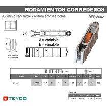 Rodamiento carcasa aluminio