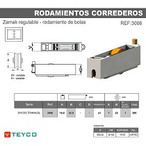Rodamiento carcasa zamak