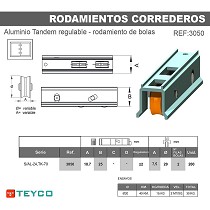 Rodamiento carcasa aluminio tandem