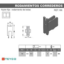 Rodamiento carcasa nylon
