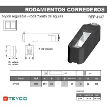 Rodamiento carcasa nylon