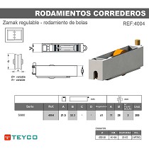 Rodamiento carcasa zamak