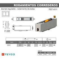 Rodamiento carcasa zamak