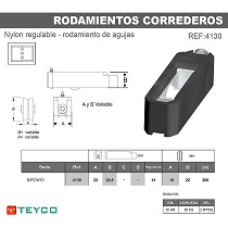 Rodamiento carcasa nylon