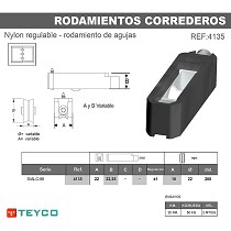 Rodamiento carcasa nylon
