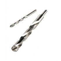 Brocas helicoidales con punta de diamante electrodepositado