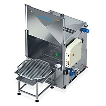 Lavadoras industriales de cabina con tubos rotativos