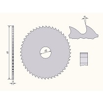 Hojas de sierra circular de acero rpido HSS y acero rpido con cobalto HSSCo