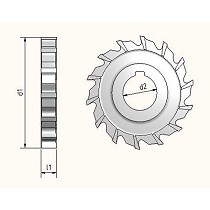 Fresas de disco de acero rpido HSSE