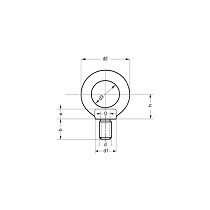 Anilla de elevacin macho DIN 580