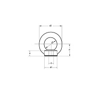 Anilla de elevacin hembra DIN 582