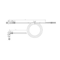 Tornilo M8 - cable conector 4 hilos