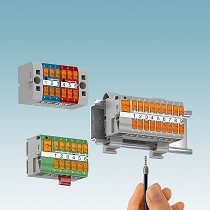 Bloques de distribucin compactos y modulares con conexin push-in lateral