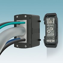 Entrada de cables sencilla con pasacables adaptadores para conectores industriales