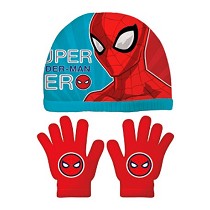 Conjunto de gorro y guantes Spiderman