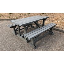 Mesa de picnic de plstico reciclado