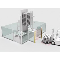 Solucin de seguridad para la proteccin de accesos en dispensadores de palets automticos
