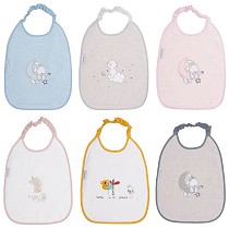 Pack 12 baberos bordados de rizo