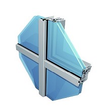 Sistema de muro cortina de tapetas