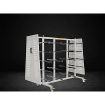 Carro de transporte de perfiles cortados