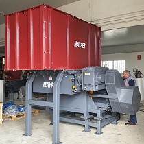 Desgarradores de 1 eje con doble empujador