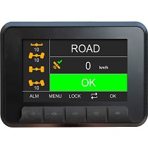 Sistema de control del eje direccional de un remolque