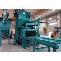 Granalladora de tnel con camino de rodillos horizontal