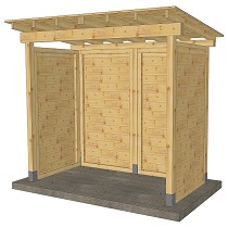 Marquesina de madera