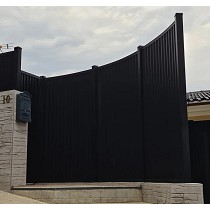 Vallas de aluminio con curvado lateral