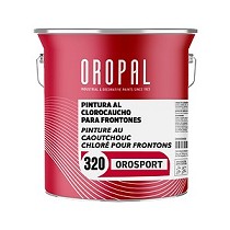 Pintura al clorocaucho para frontones