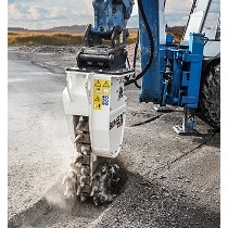 Cabezales rozadores de corte continuo en punta de retro