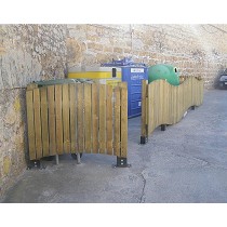 Cubrecontendores de madera