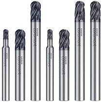 Fresas de ranurar enterizas de punta esfrica