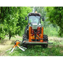 Barras porta aperos + barredora restos de poda