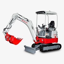 Miniexcavadoras de parte trasera corta