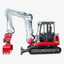 Miniexcavadoras con brazo articulado