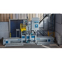 Granalladoras con transportador de red metlica