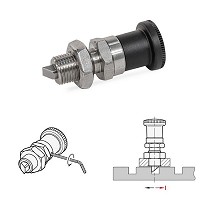 Posicionadores de muelle con pivote achaflanado