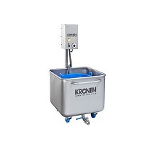 Lavadoras de burbujas de pequeas cantidades de lechugas, hierbas, frutas y verduras