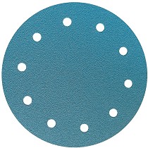 Discos de circonio con velcro de 178 mm y 10 orificios