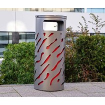 Papeleras - 80 litros con tapa cerrada