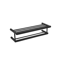 Portatoallas con repisa en acero inoxidable