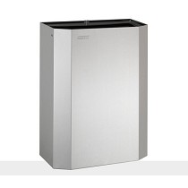 Papeleras abiertas de 25 L en acero inoxidable