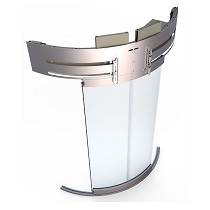 Puertas de ascensor circulares para instalaciones panor�micas