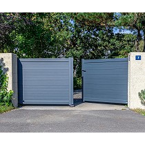 Portones de alumlinio y madera