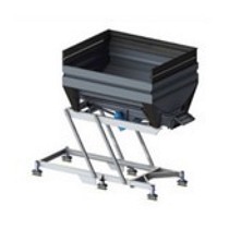 Tolvas elevables de descarga vibrantes