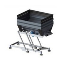 Tolvas elevables de descarga vibrantes